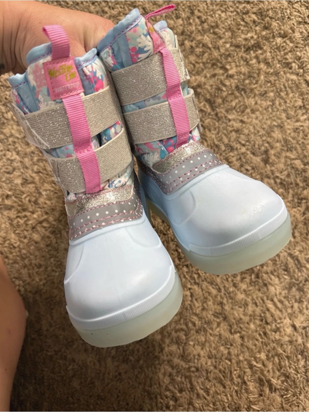 Girls snowflake snow boots - Picture 4 of 7